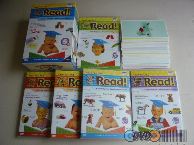 Your baby can read 5 discs+50 cards DVD Boxset English Version
